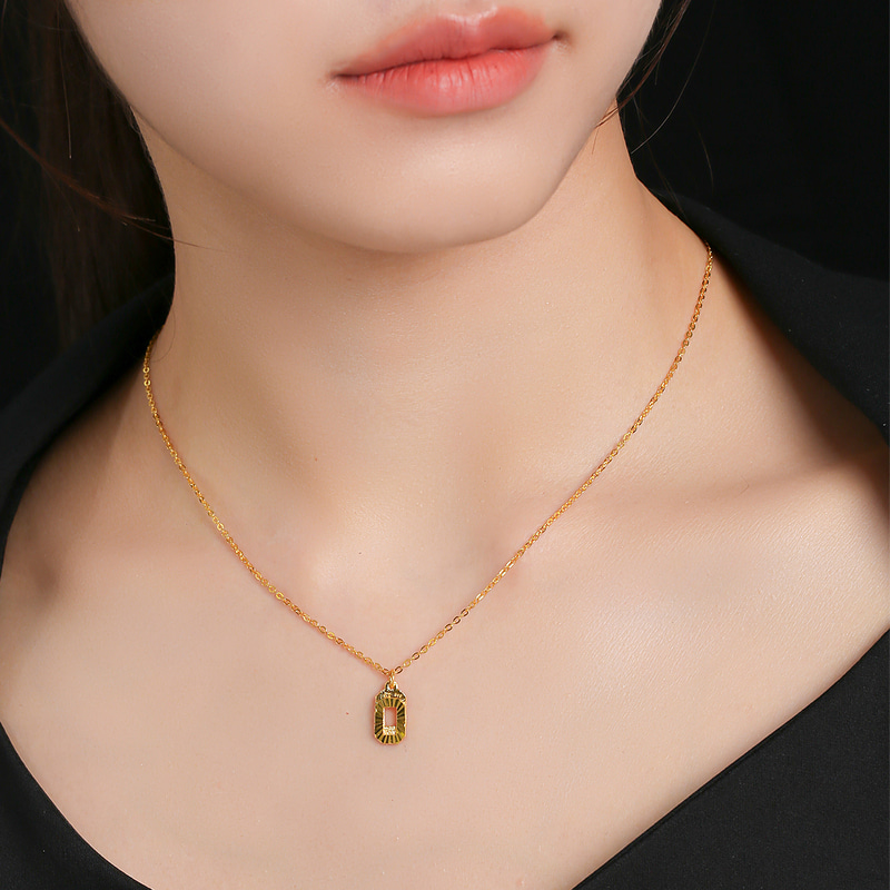 순금 옥타 레이어드 목걸이 3.75g
